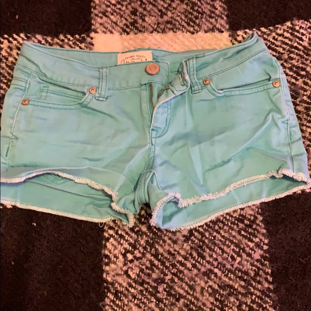 Turquoise shorts